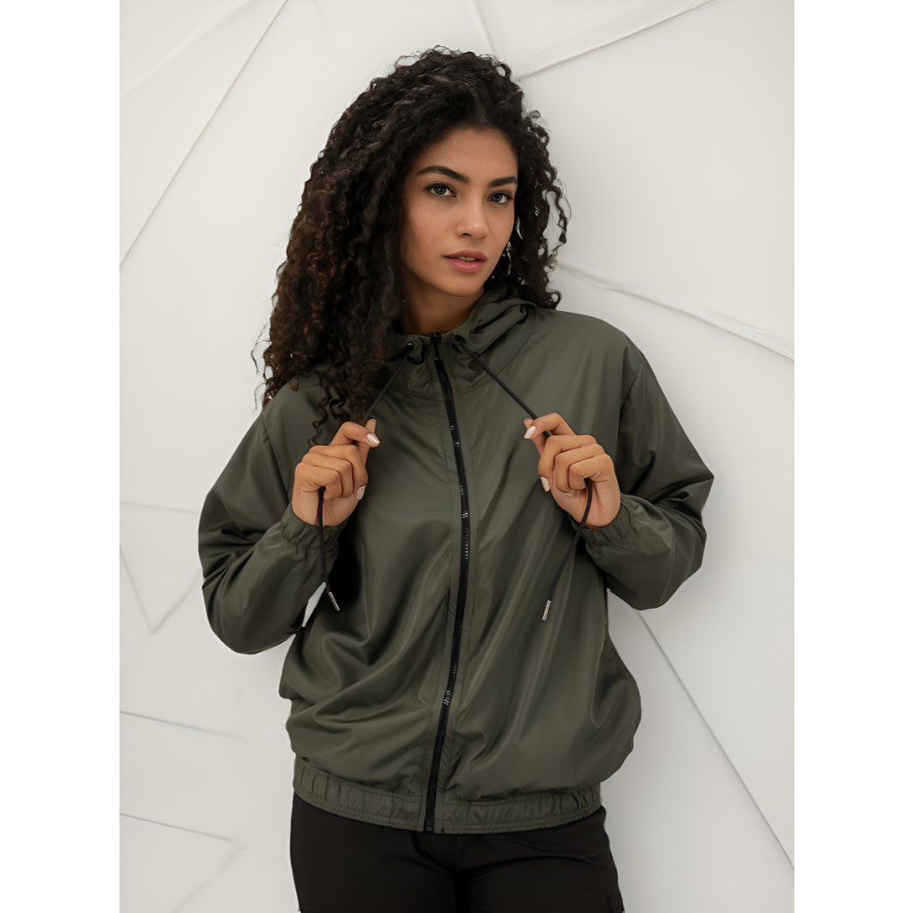 Jaqueta Corta Vento Feminina Leve Secagem Rápida Confortável Material Premium Frio Inverno...