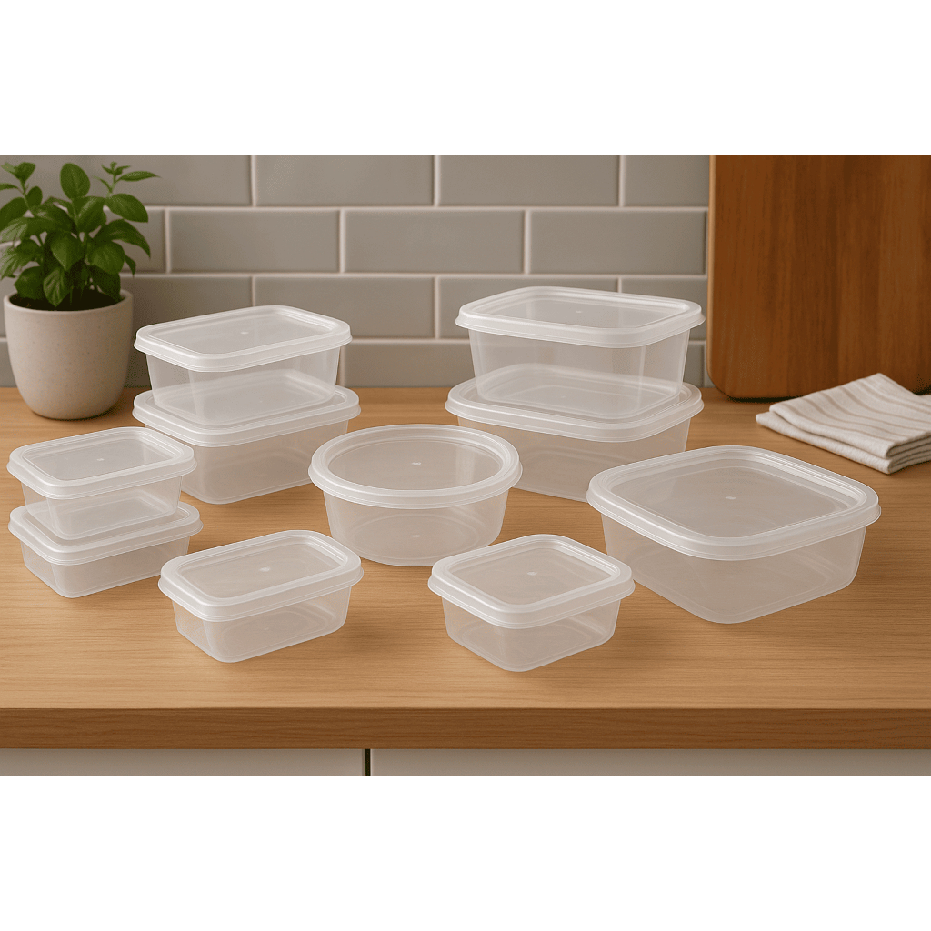 Jogo de Pote Plástico Kit Prático com 10 Peças - Jaguar Utilidades Cores em Oferta na Shopee