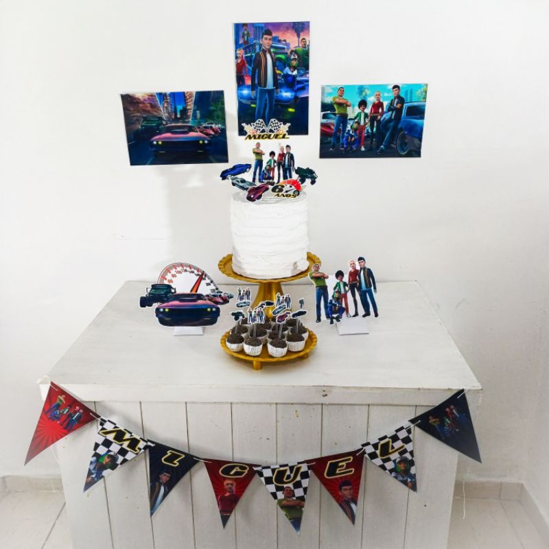 Kit Festa Festa Velozes & Furiosos Personalizado Só Um Bolinho Festa em Casa Aniversário Infantil adulto  Mesversário