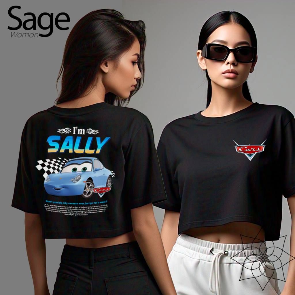 Blusa Cropped Feminino Oversized Estiloso I'm Lightning McQueen Sally Filme Carros Vintage Unissex em Oferta na Shopee