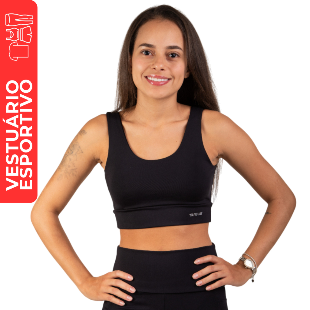 Top Academia Poliamida Fitness Feminino Targ Me Bojo Removível Corrida Ginástica Zero Transparência em Oferta na Shopee