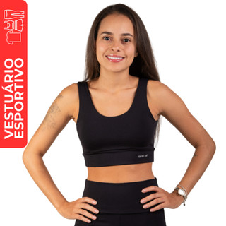 Top Academia Poliamida Fitness Feminino Targ Me Bojo Removível Corrida Ginástica Zero Transparência