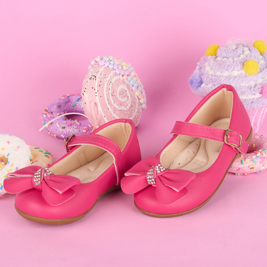 Sapatilha Infantil Menina Verniz e Fosca com Laço e Strass Fivela Festa Conforto Elegante Daminha Casual em Oferta na Shopee