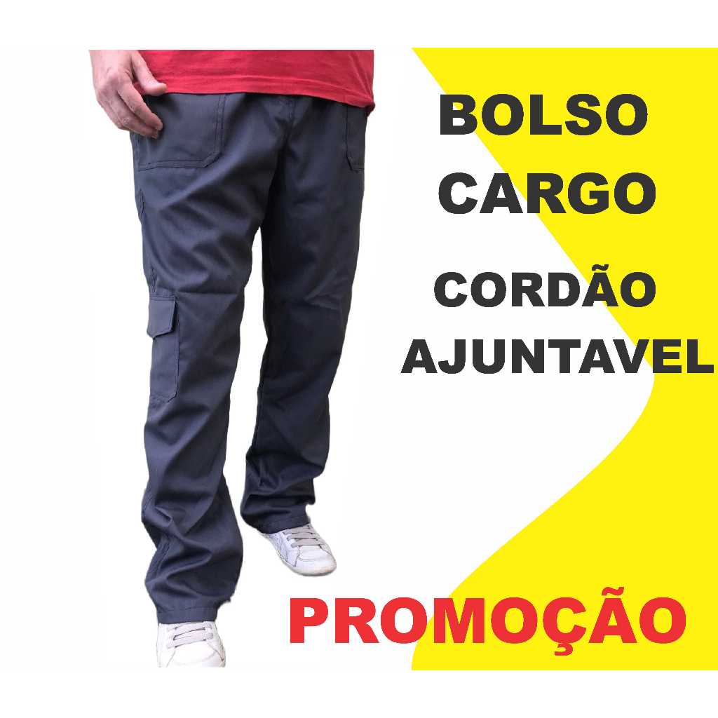 Calça De Brim Profissional Para Trabalho Pesado Uniforme