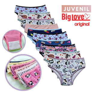 kit BIG LOVE com 10 ou 6 Calcinhas Algodão Infantil Juvenil Menina Moça para Criança de 7 a 15 anos em Oferta na Shopee
