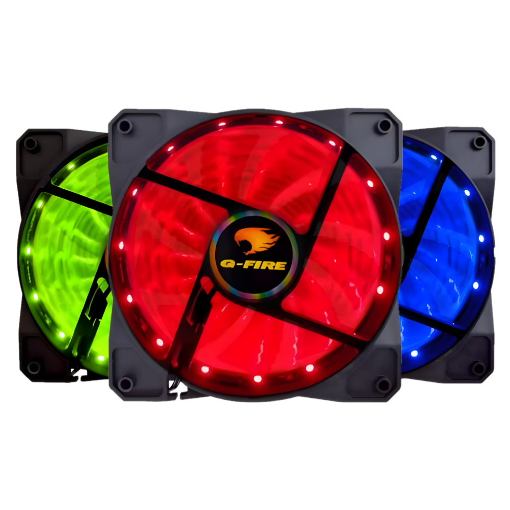 Cooler Fan Ventoinha Gabinete Pc Gamer 120mm 12cm Com Led Promoçao