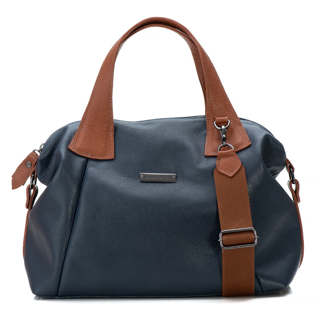 Bolsa Feminina Média Couro Legitimo Macio Duas Alças Fechamento Zíper