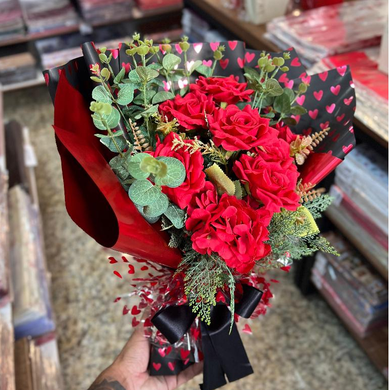 Kit 25un Poli Dupla Face 69X69cm Decorado Amo Você PT/VM em Oferta na Shopee