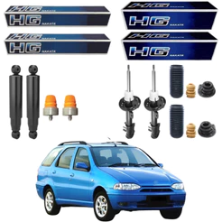 KIT 4 AMORTECEDOR PALIO WEEKEND 1996 A 2000 NAKATA + KIT