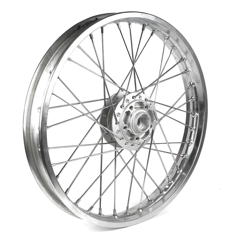 Roda Jante Calha Folha Dianteira Titan 125 2000 Á 2004 Fan 125 2005 Á 2008 Raios 4mm Cromado Disco
