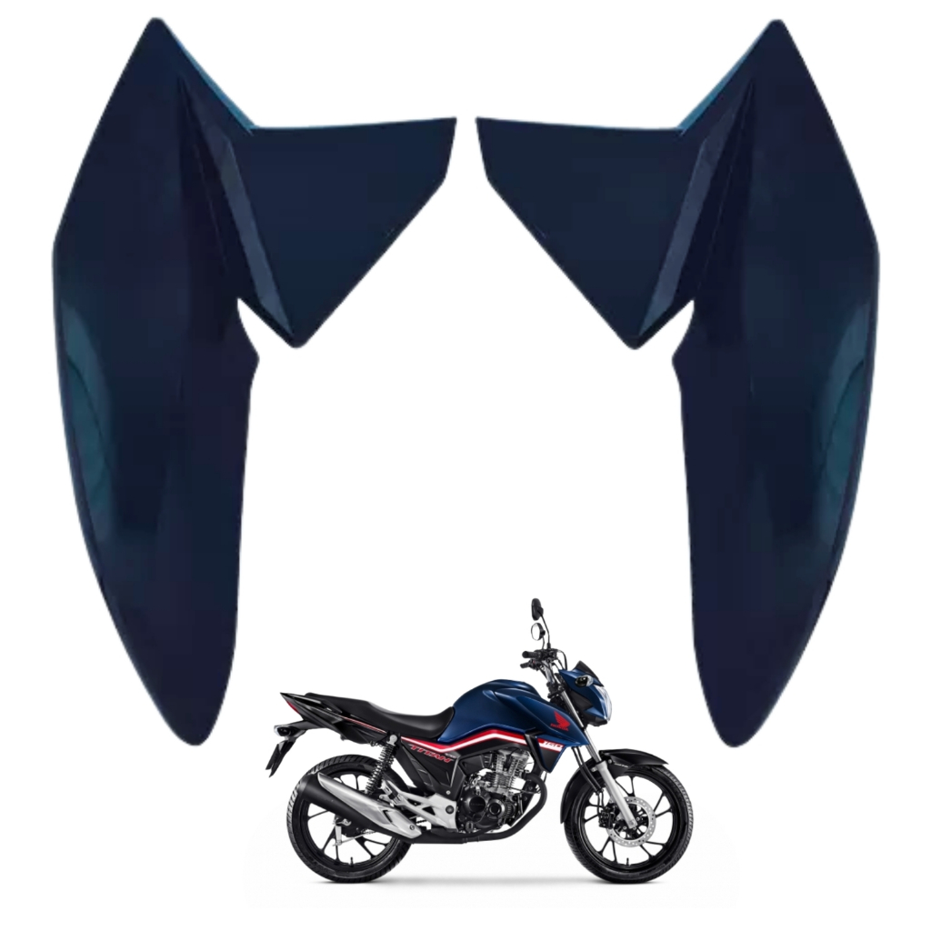 Asa Aba Lateral Aleta Tanque Honda Cg Titan 160 Azul Cruzeiro 2020 2021 PARAMOTOS HONDA