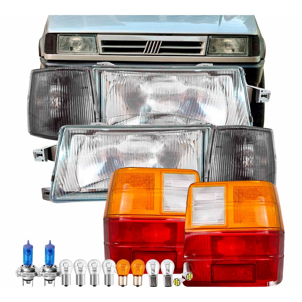 Farol Uno 91 92 93 94 95 96 97 98 99 À 2004 Setas Fumê Lanternas Tricolor E Lâmpadas Super Brancas