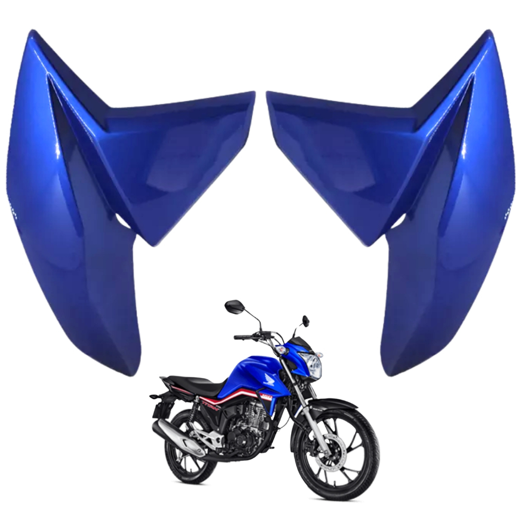 Asa Aba Lateral Aleta Tanque Honda Cg Titan 160 Azul Twister 2018 2019 2020 2021 PARAMOTOS HONDA