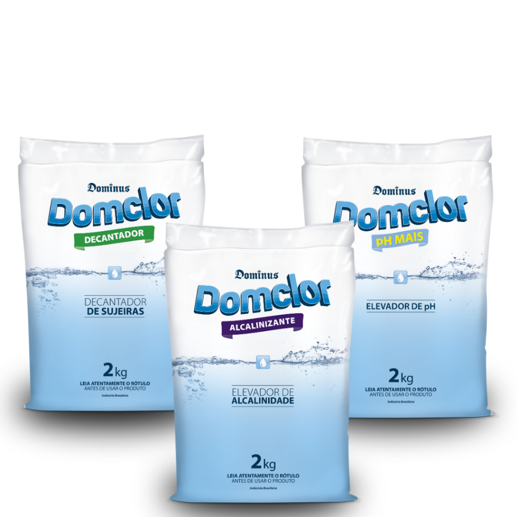Kit SULFATO + PH CERTO + BARRILHA 2kg DOMCLOR