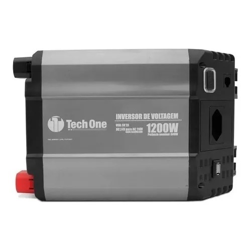 INVERSOR DE VOLTAGEM 12V PARA 220V 1200 WATTS TOMADA USB TECHONE ORIGINAL MOTORHOME ACAMPAMENTO