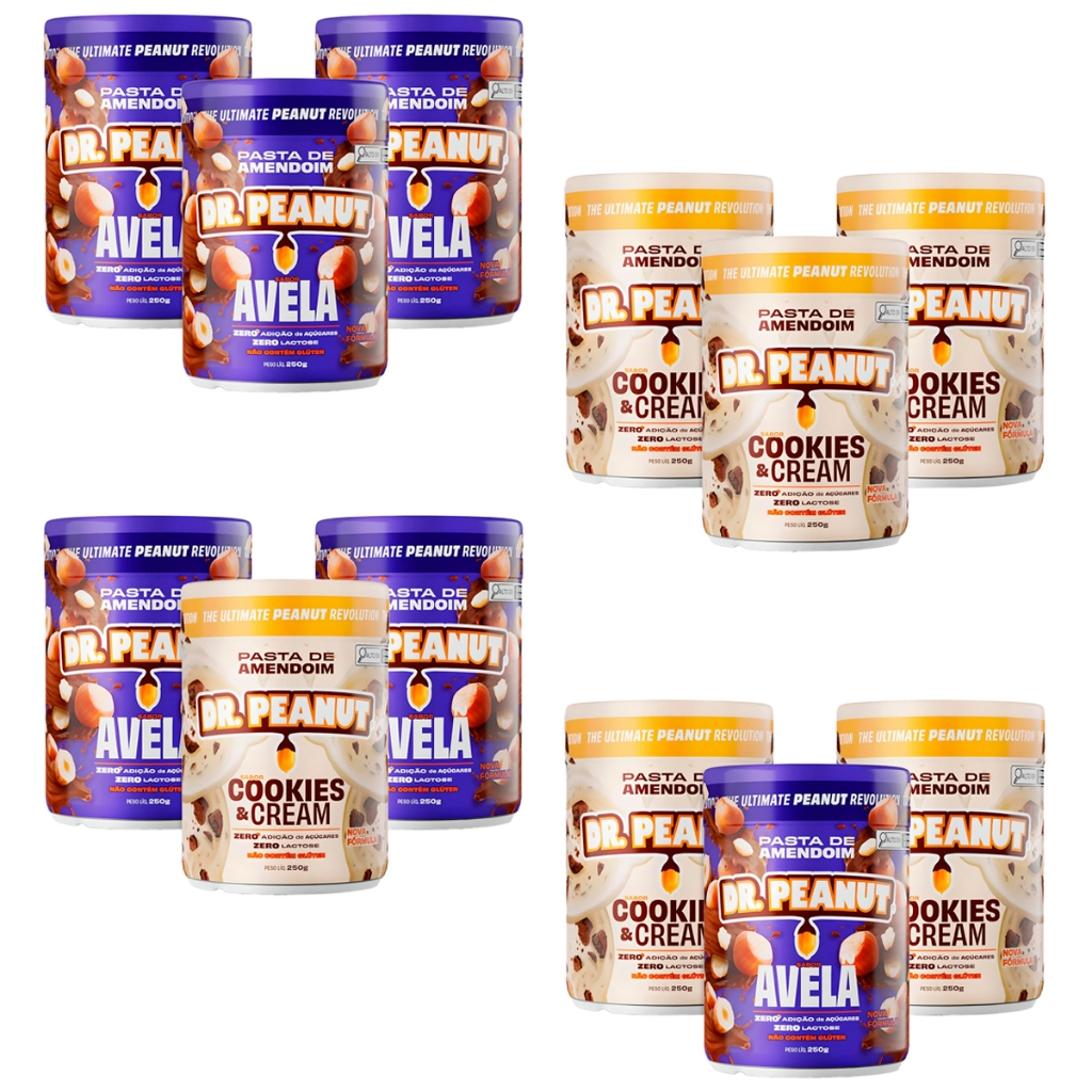 Kit 3 Mini Pasta De Amendoim 250g - Dr. Peanut - Food & Beverages
