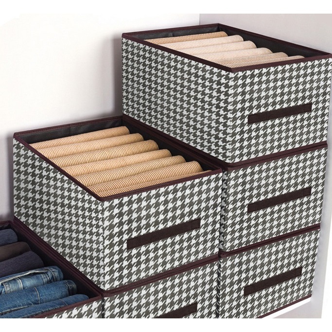 KIT 3 Caixas De Armazenamento De Roupas Com Grade Dobrável Multiuso em Oferta na Shopee