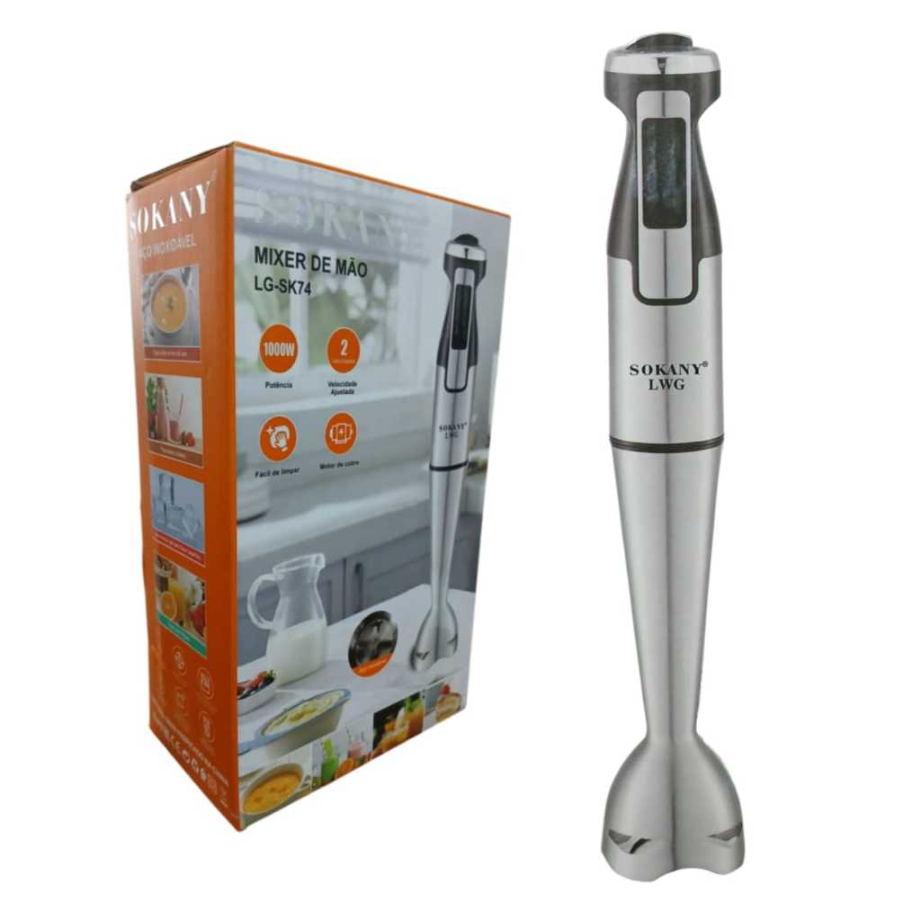 Mixer De Mão Triturador 1000w 2 Velocidades Pra Cozinha 110v em Oferta na Shopee