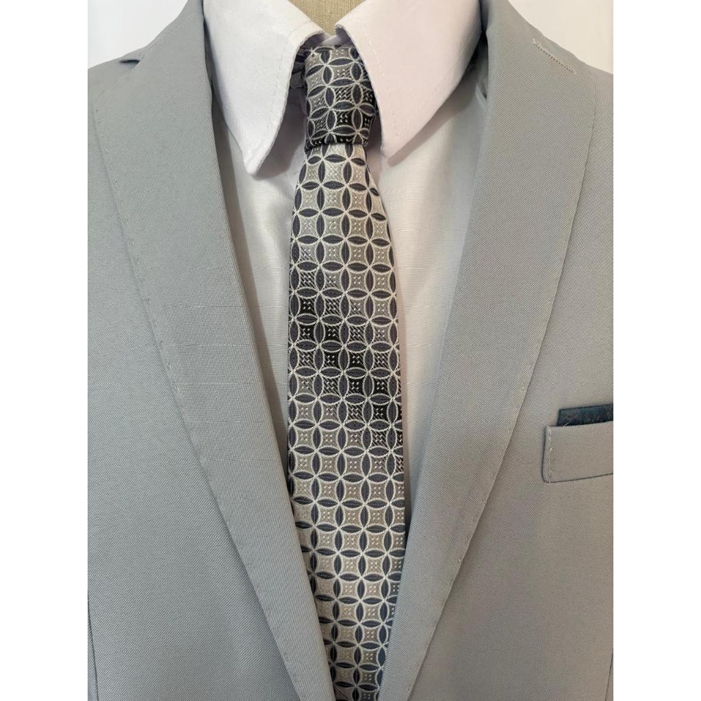 Terno Slim Masculino Microfibra Cinza Claro Paleto + Calça **Envio Imediato**