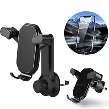 Air Vent Suporte do telefone do carro, Gravity Lock Phone Mount, 360 graus de ajuste flexível, Universal Auto Phone Stan