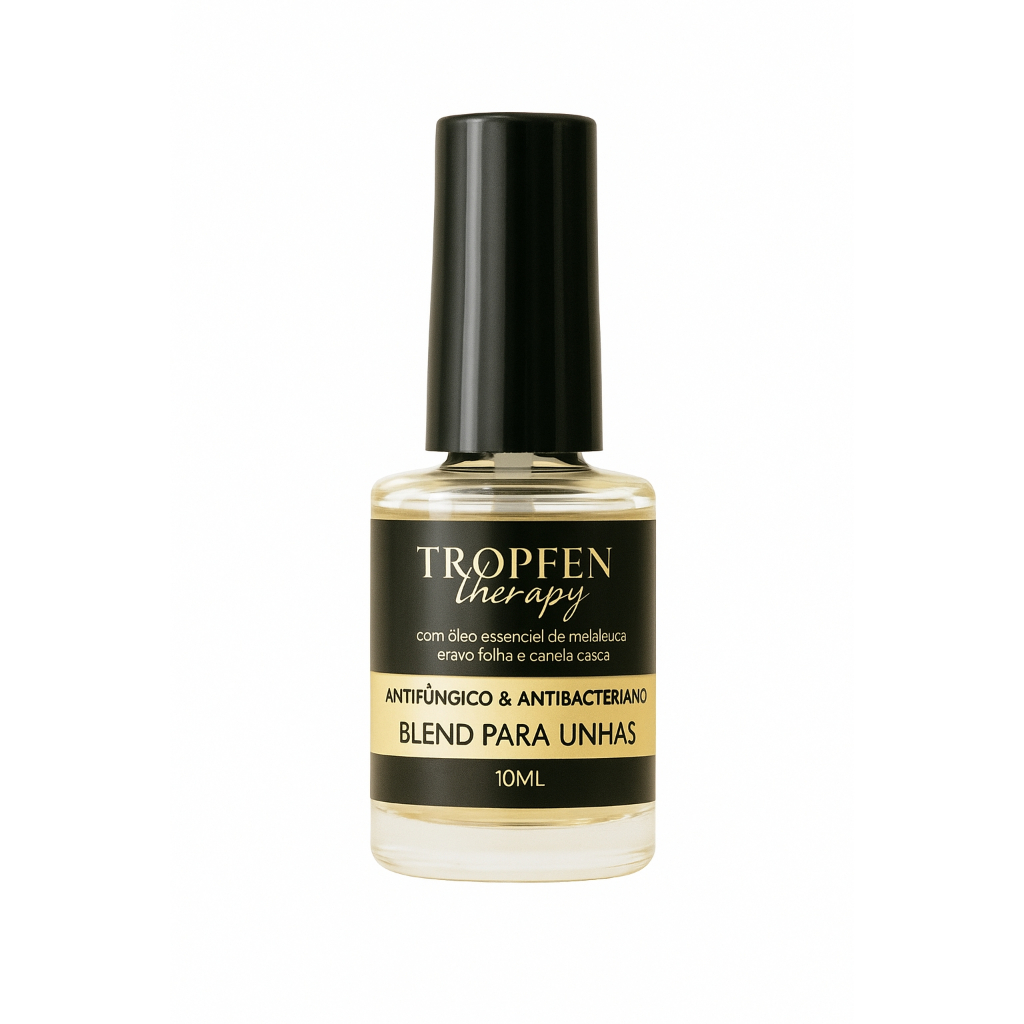 Base de Unha Fortalecedor Antifúngico com Óleo Essencial de Melaleuca, Cravo e Canela - 10mL