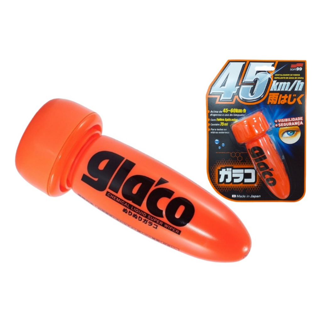 Cristalizador De Vidros Repelente De Água Glaco 75ml Soft99 em Oferta na Shopee