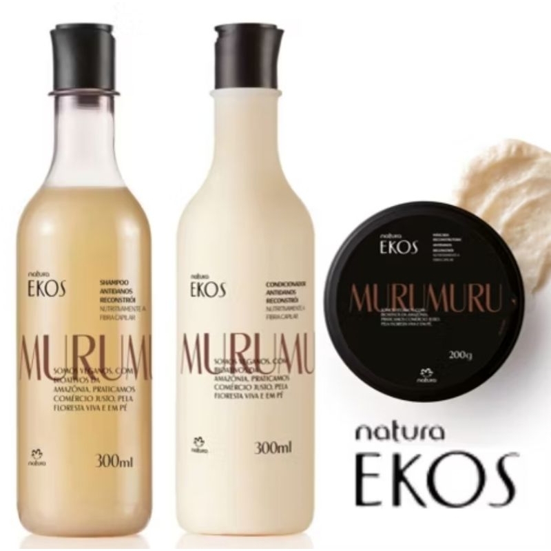 Kit natura ekos murumuru shampoo + condicionador + máscara*