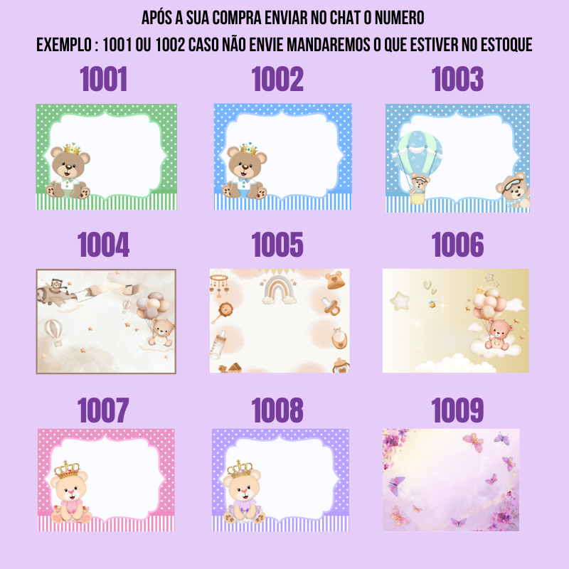 120 Tag’s Personalizadas para cha de bebe - saida de maternidade