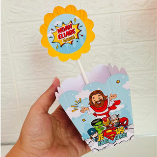 Centro de mesa cachepot Jesus é meu herói, centro de mesa personalizado jesus é meu herói (pegue e monte) em Oferta na Shopee