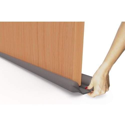 Veda Porta Protetor Rolinho 80cm Impermeável Proteção Dupla Preto