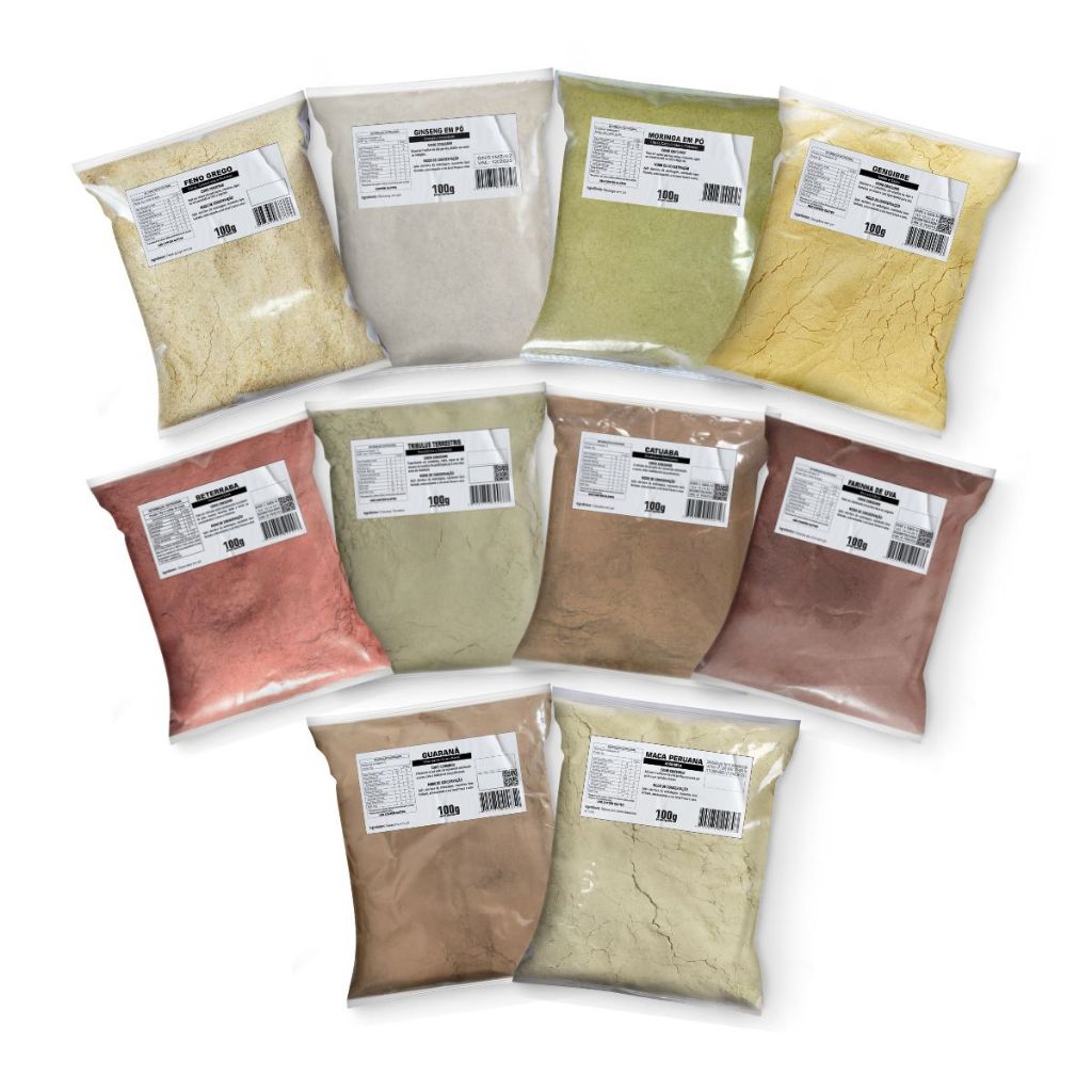 Kit Bem Estar Completo Feno grego G1nseng Uva Gengibre Beterraba Tr1bullus Catuaba M0r1ga Guaraná Maca Amarela