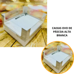 5~25 CAIXAS OVO DE PÁSCOA AJUSTÁVEL ALTA BRANCA 150/250G ID4591 (PÁSCOA IDEIA 2024)