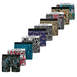 Kit 10 Cuecas Box Boxer P ao Plus Size Adulto Estampadas Microfibra em Oferta na Shopee