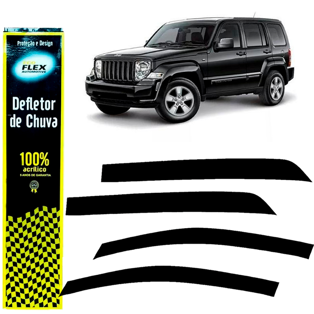 Calha De Chuva Jeep Cherokee Sport Limited Todos 4 Portas em Oferta na Shopee