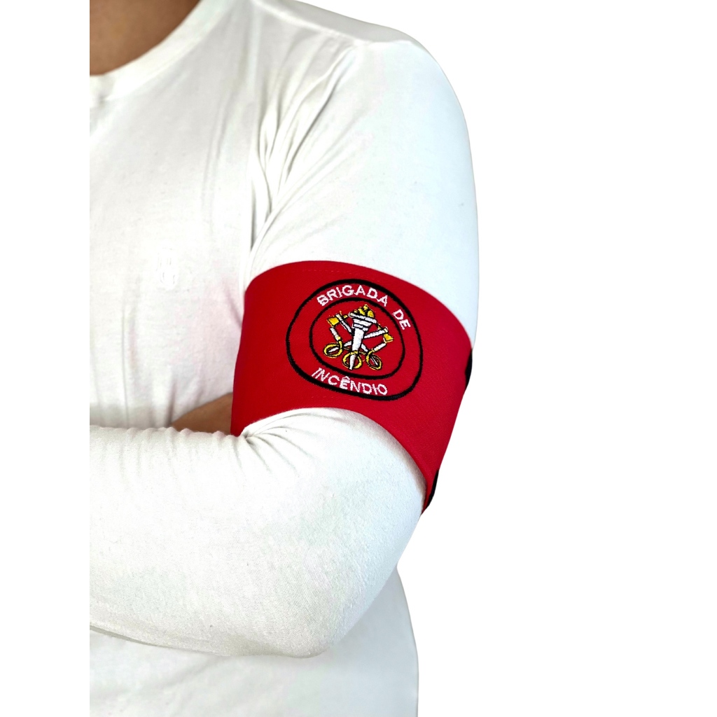 Braçadeira Modelo Brigada de Incêndio, Bordada em Cores CIPA Segurança, bombeiros comunitário em Oferta na Shopee