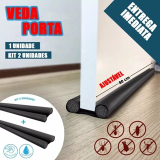 Veda Porta Rolinho Impermeável Protetor Ajustável Vedação Porta Duplo Não Entra Bicho Vento Pó em Oferta na Shopee