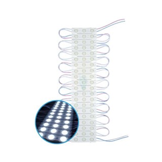 100 Módulos 3 Leds Smd Prova D'água Luminoso 12v Branco Frio em Oferta na Shopee