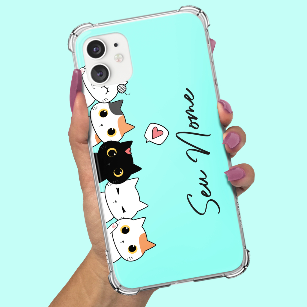 Capa Capinha p Samsung Galaxy A20 A20s A21s A22 A23 A24 A25 A26 A30 A30s A31 A32 A33 A34 A35 A36 Gatinhos Tiphany