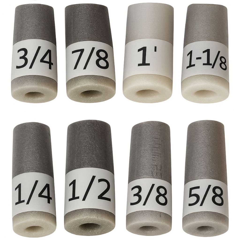 10 Tubo esponjoso cinza tubulação ar condicionado refrigeração isolante termica 1/4 3/8 1/2 5/8