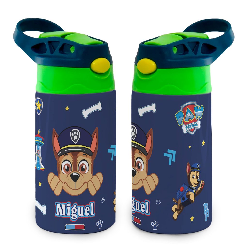 Garrafa Patrulha Canina Com Chase Infantil Térmica . em Oferta na Shopee
