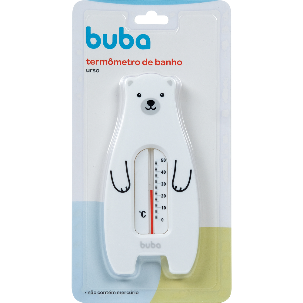 Termômetro banho Buba Urso Para Banheira Bebê Ursinho Temperatura Da Água Banho- girafa girafinha