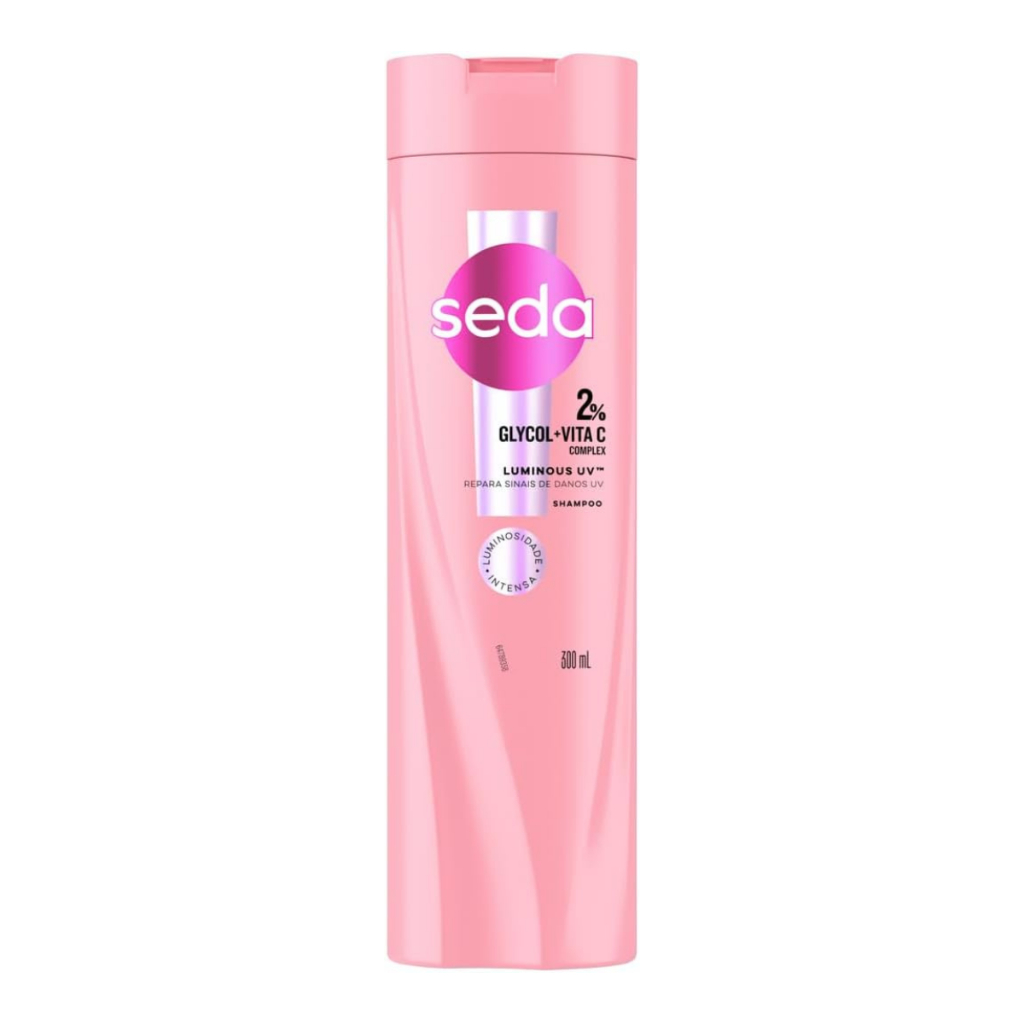 Seda Luminous UV Shampoo 2% Glycol e Vita C Complex 300ml em Oferta na Shopee