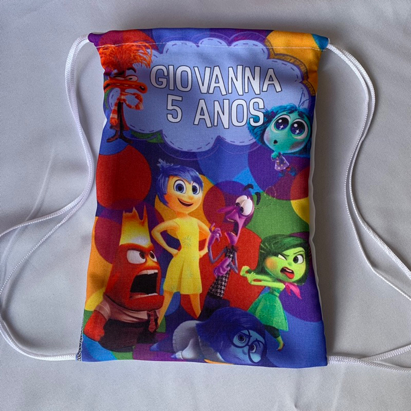Mochilinha Surpresa - 10 Sacochila, Sacolinha surpresa Divertidamente Lembrancinha Personalizada