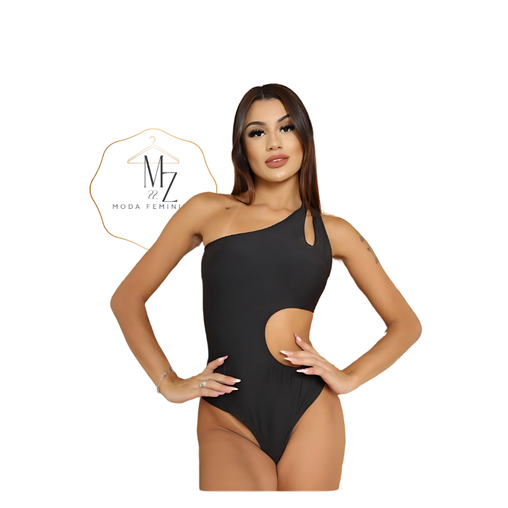 Body feminino mula manca decote lateral aberta - primavera/verão 2025 - tend blogueira - tec. suplex em Oferta na Shopee