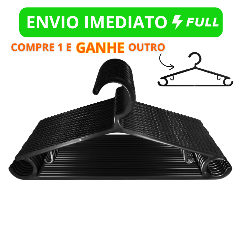 Kit Cabides Adultos Reforçado com Ganhco e Cava Antideslizante Preto Atacado