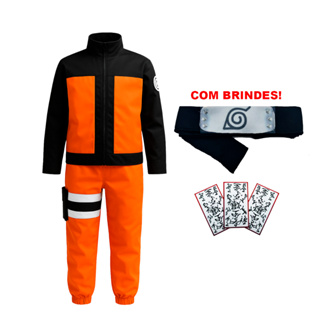 Fantasia Naruto Uzumaki Infantil Com Bandana Cosplay Infantil e Juvenil Pronta Entrega em Oferta na Shopee