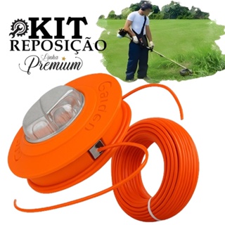 Kit Carretel Fio de Nylon + Refil 15mts Roçadeiras Toyama / Tekna / Terra / Nakasaki em Oferta na Shopee