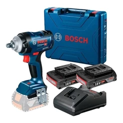Chave de Impacto Bosch GDS 18V-400 Brushless Bateria 18V com Carregador Bivolt - Sem Fio Recarregável