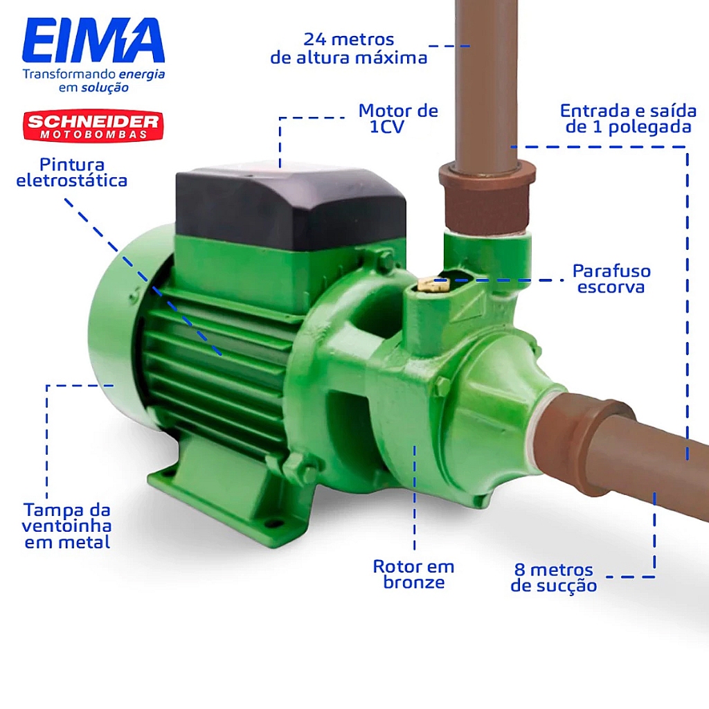Motobomba Schneider 1cv na Black Friday 2025 | BuscaProdutos