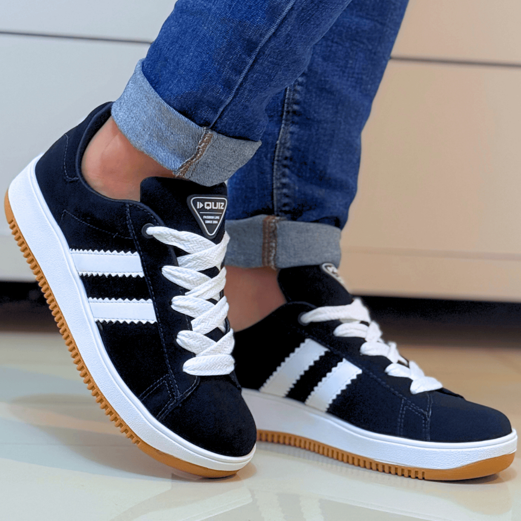 Tênis Feminino Quiz Calçado Casual Sapato Original Urbano Confortavel Estiloso Resistente Street Skate